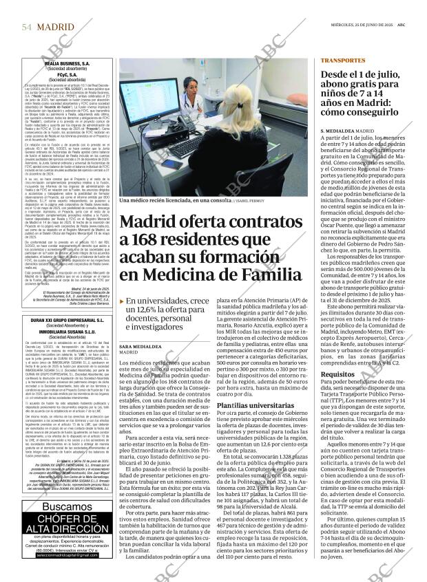 ABC MADRID 25-06-2025 página 54