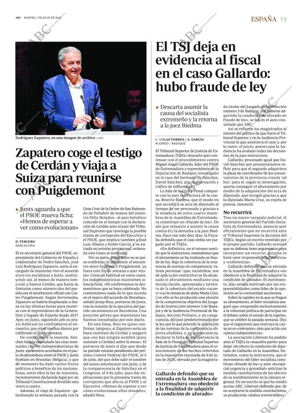 ABC MADRID 01-07-2025 página 19