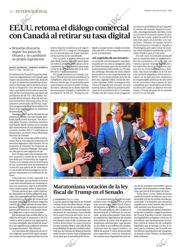ABC MADRID 01-07-2025 página 28