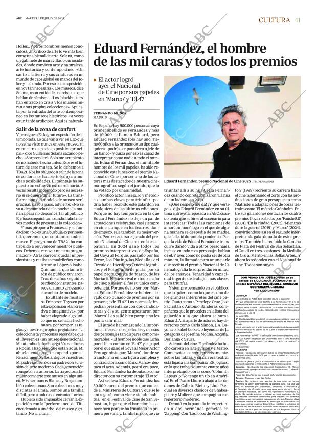 ABC MADRID 01-07-2025 página 41