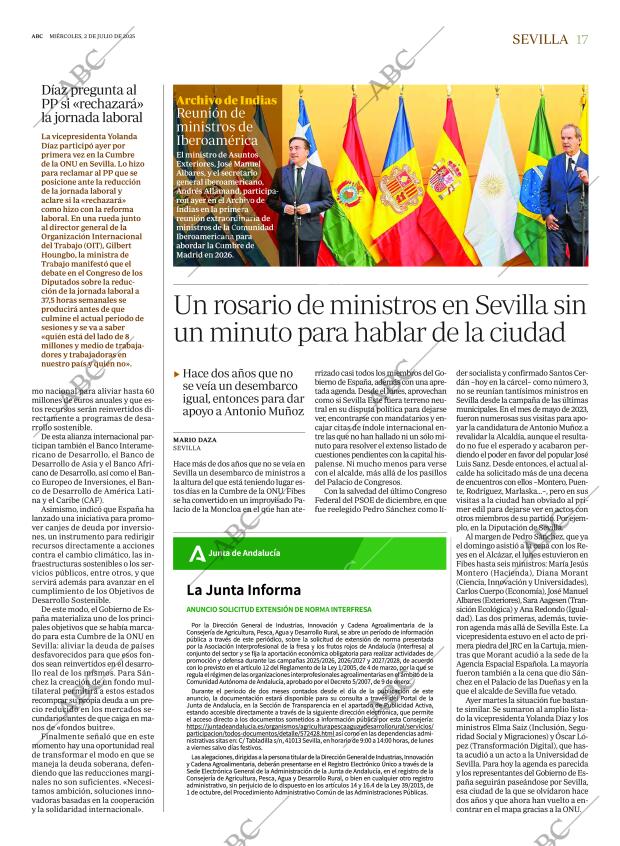 ABC SEVILLA 02-07-2025 página 17