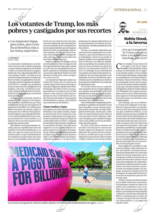 ABC MADRID 03-07-2025 página 25
