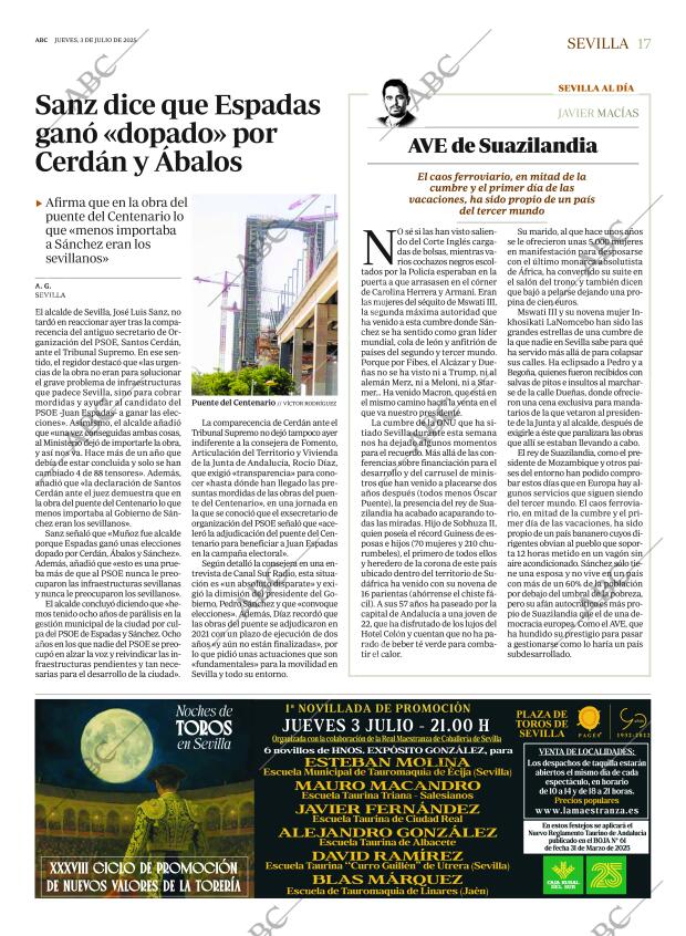 ABC SEVILLA 03-07-2025 página 17
