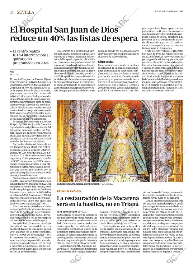 ABC SEVILLA 03-07-2025 página 20