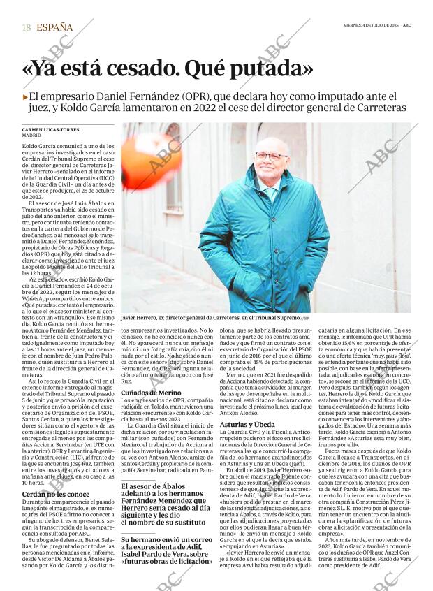 ABC MADRID 04-07-2025 página 18