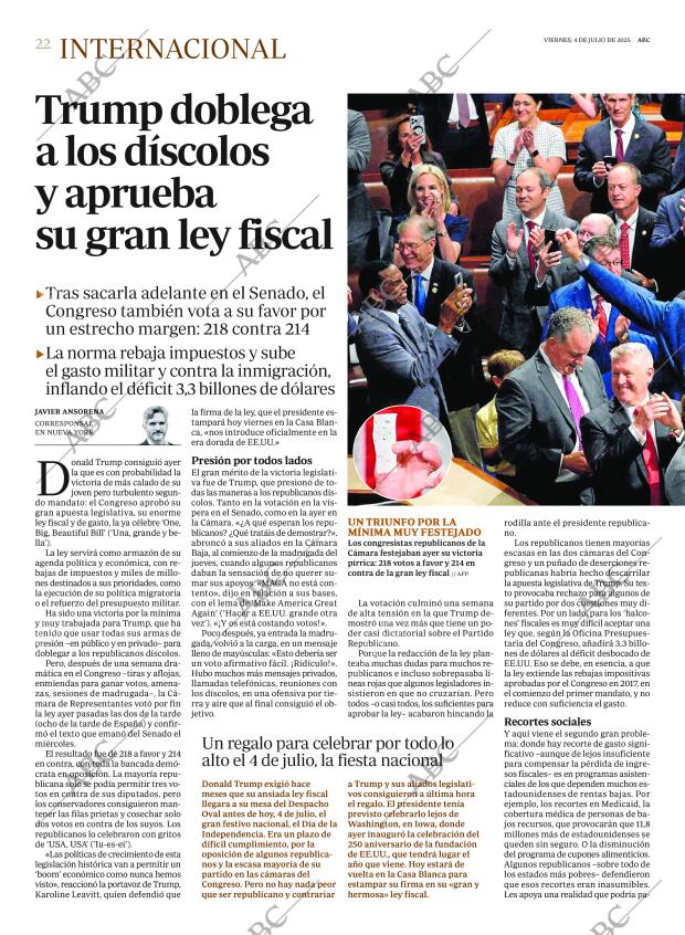 ABC MADRID 04-07-2025 página 22