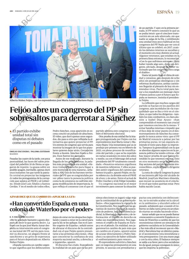 ABC MADRID 05-07-2025 página 19