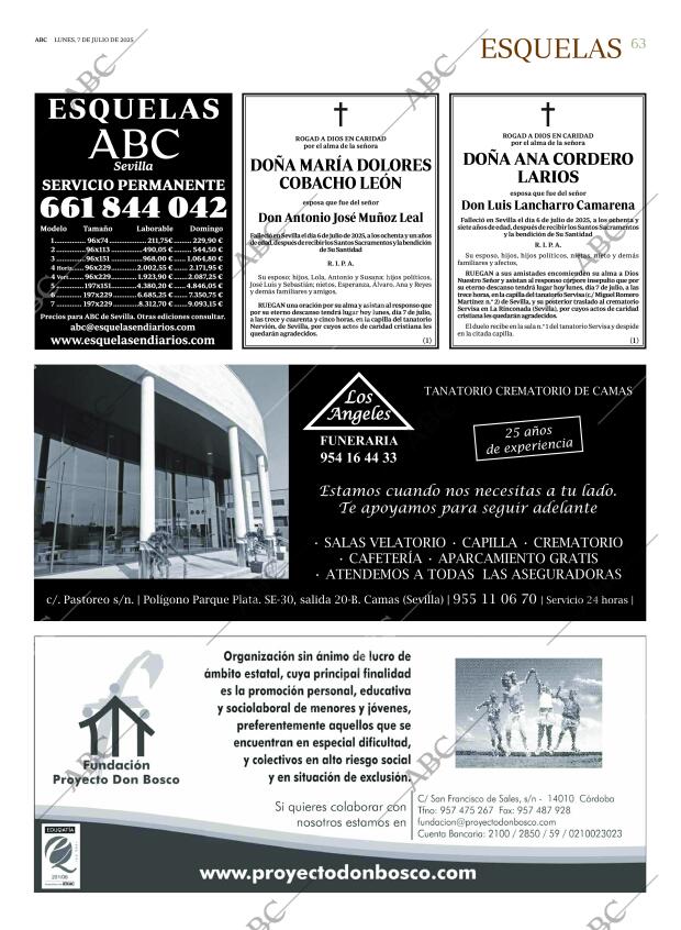 ABC SEVILLA 07-07-2025 página 63