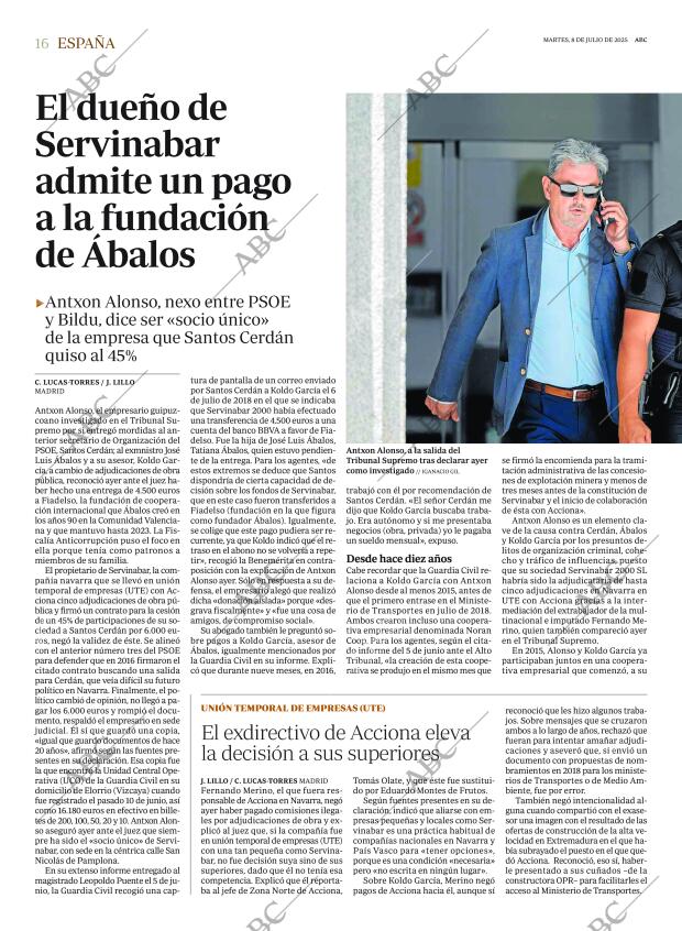 ABC MADRID 08-07-2025 página 16