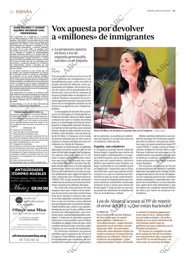 ABC MADRID 08-07-2025 página 20
