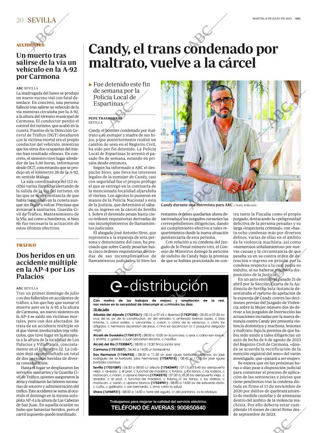 ABC SEVILLA 08-07-2025 página 20