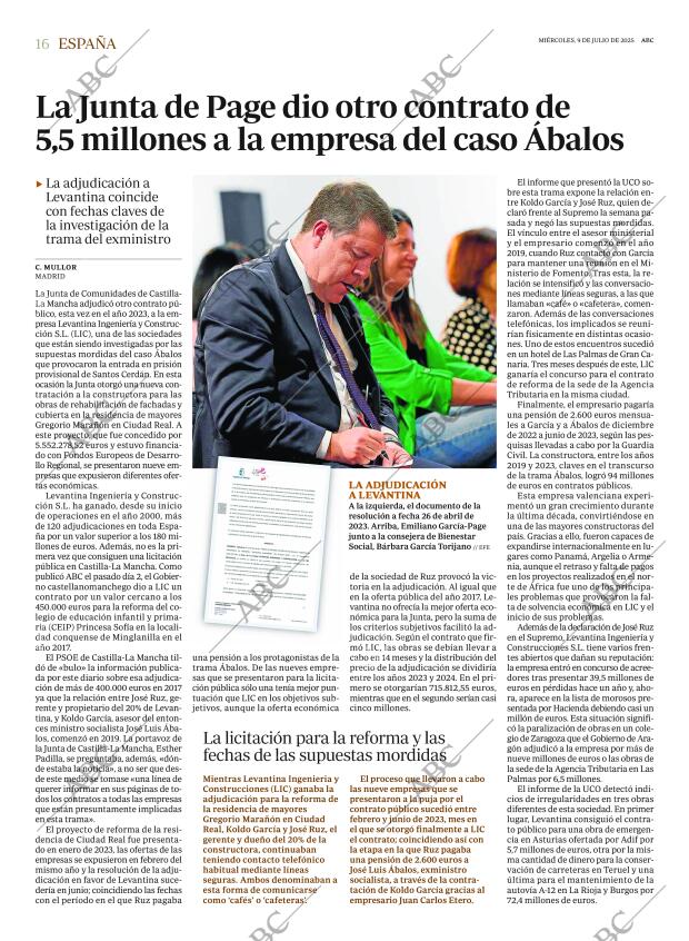 ABC MADRID 09-07-2025 página 16