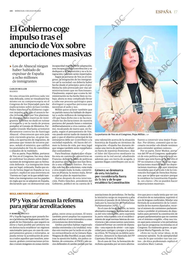 ABC MADRID 09-07-2025 página 17