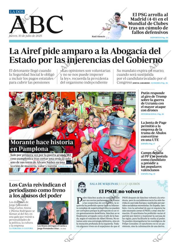 ABC MADRID 10-07-2025 página 2