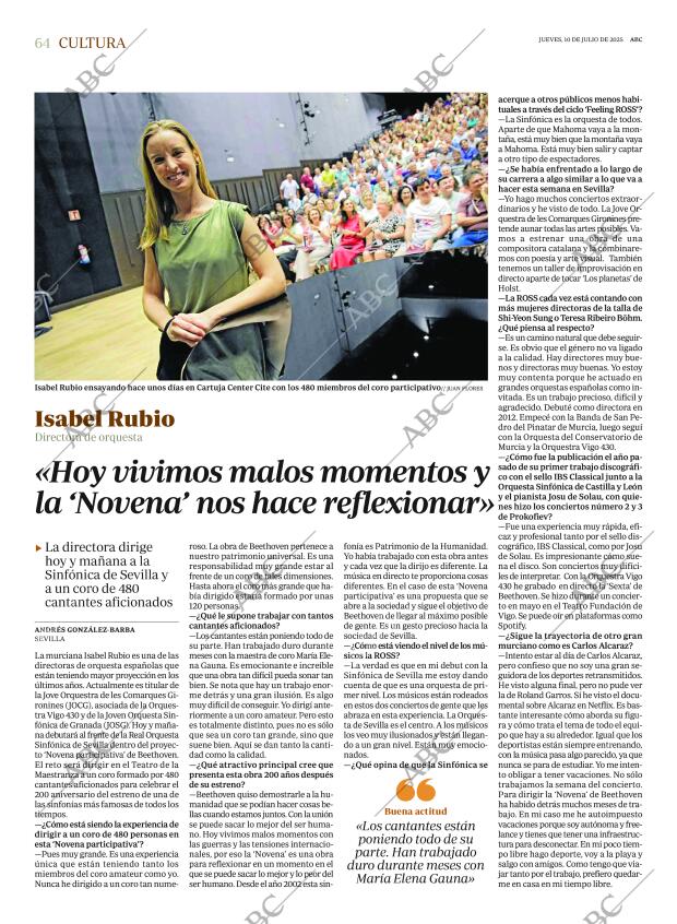 ABC SEVILLA 10-07-2025 página 64