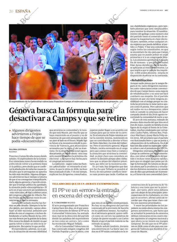ABC MADRID 11-07-2025 página 20