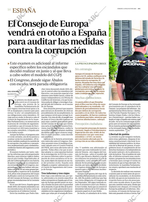 ABC MADRID 12-07-2025 página 14