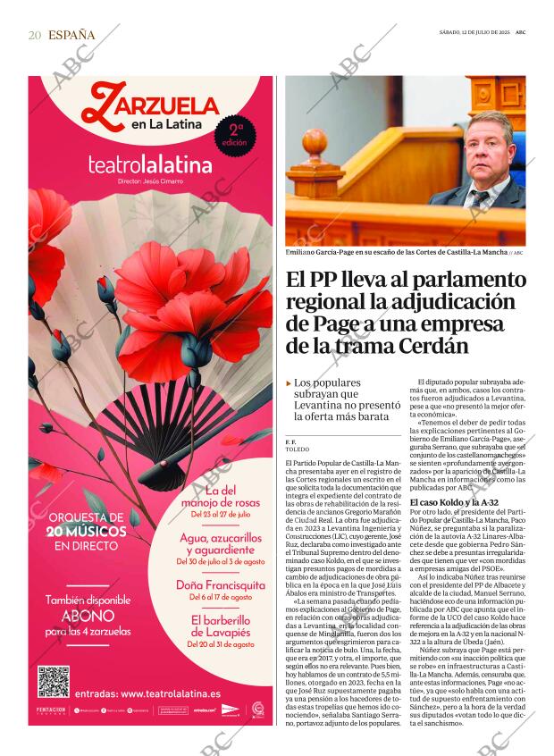 ABC MADRID 12-07-2025 página 20