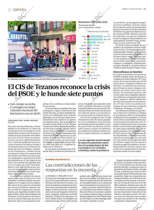 ABC MADRID 12-07-2025 página 22