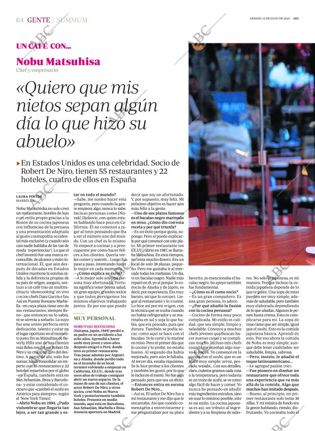 ABC MADRID 12-07-2025 página 64