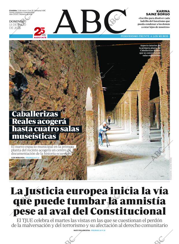 ABC CORDOBA 13-07-2025 página 1