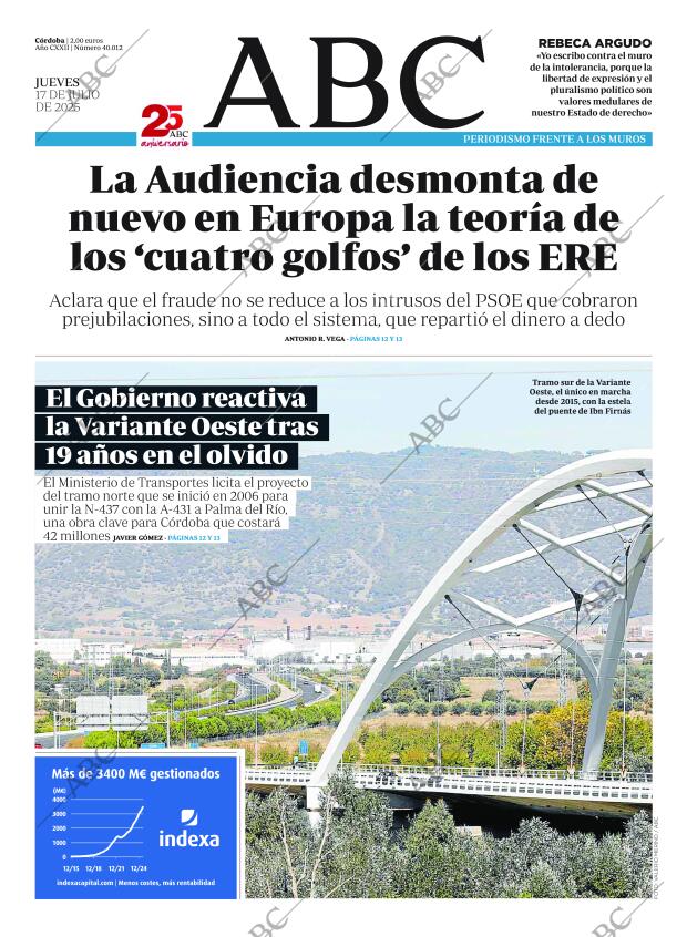ABC CORDOBA 17-07-2025 página 1