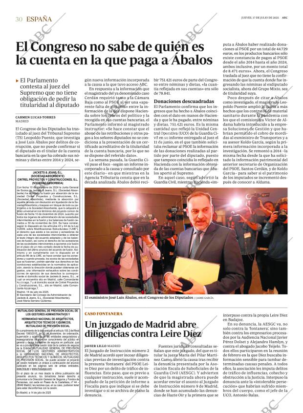 ABC CORDOBA 17-07-2025 página 30