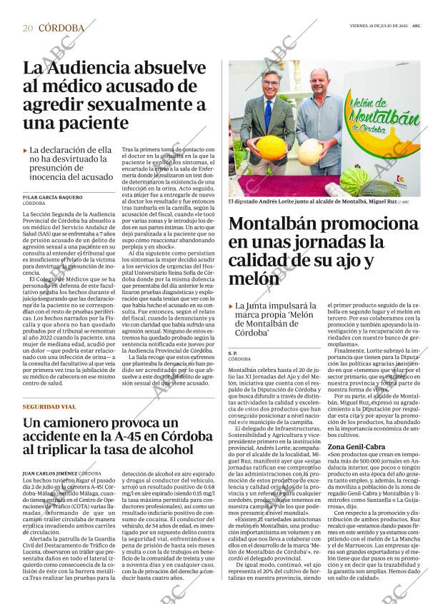 ABC CORDOBA 18-07-2025 página 20