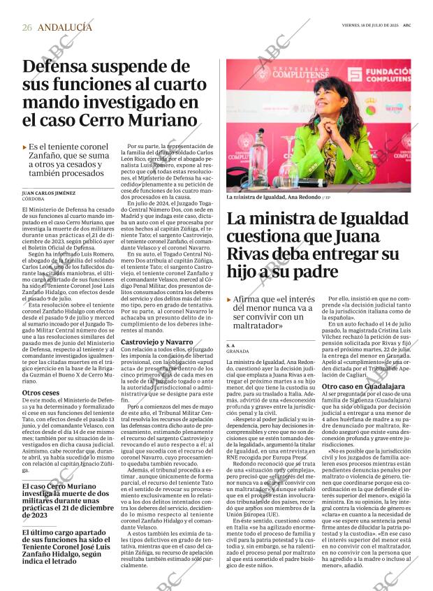 ABC SEVILLA 18-07-2025 página 26