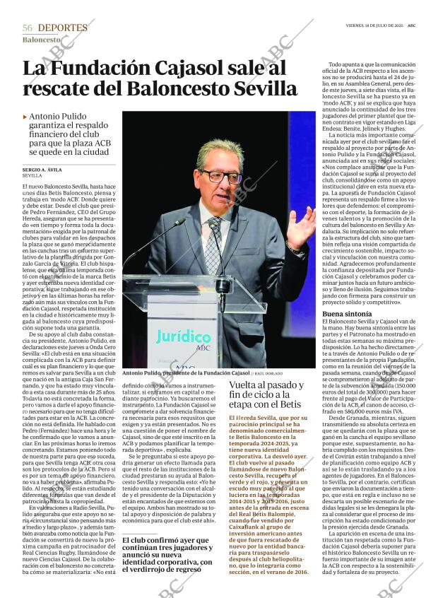 ABC SEVILLA 18-07-2025 página 56