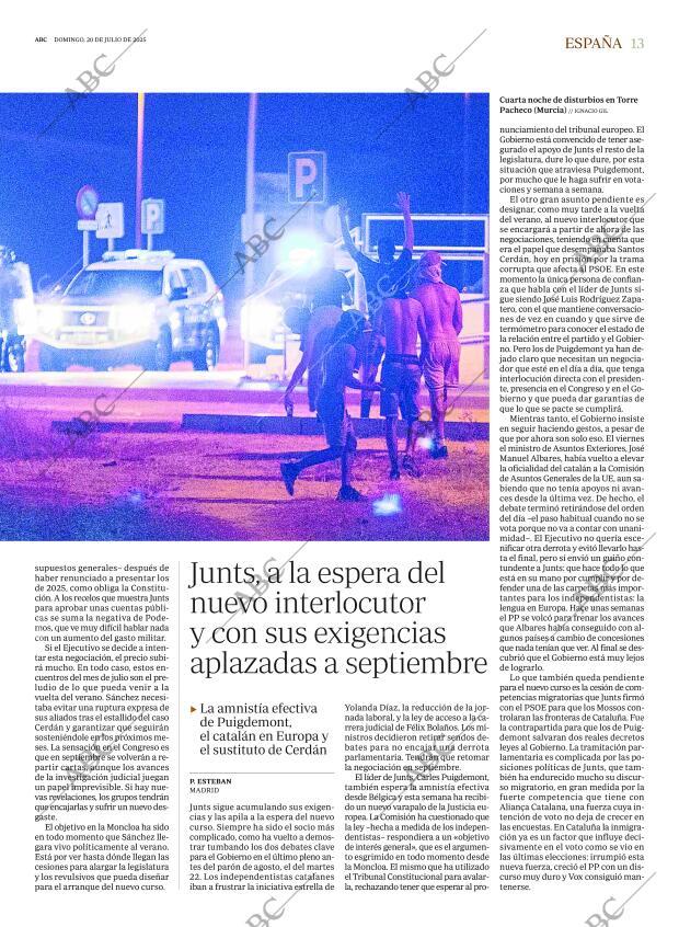 ABC MADRID 20-07-2025 página 13