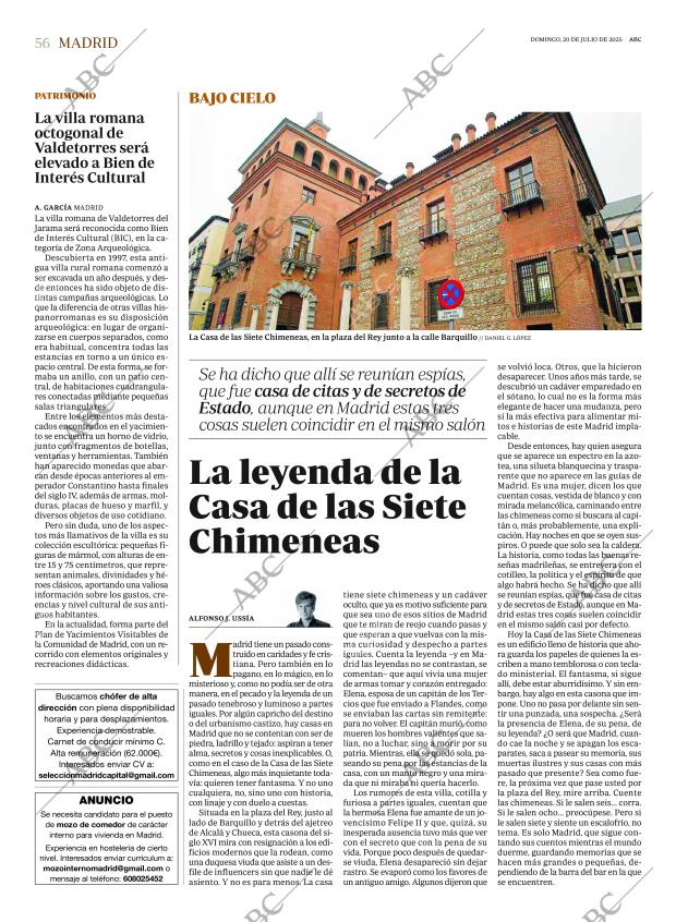ABC MADRID 20-07-2025 página 56