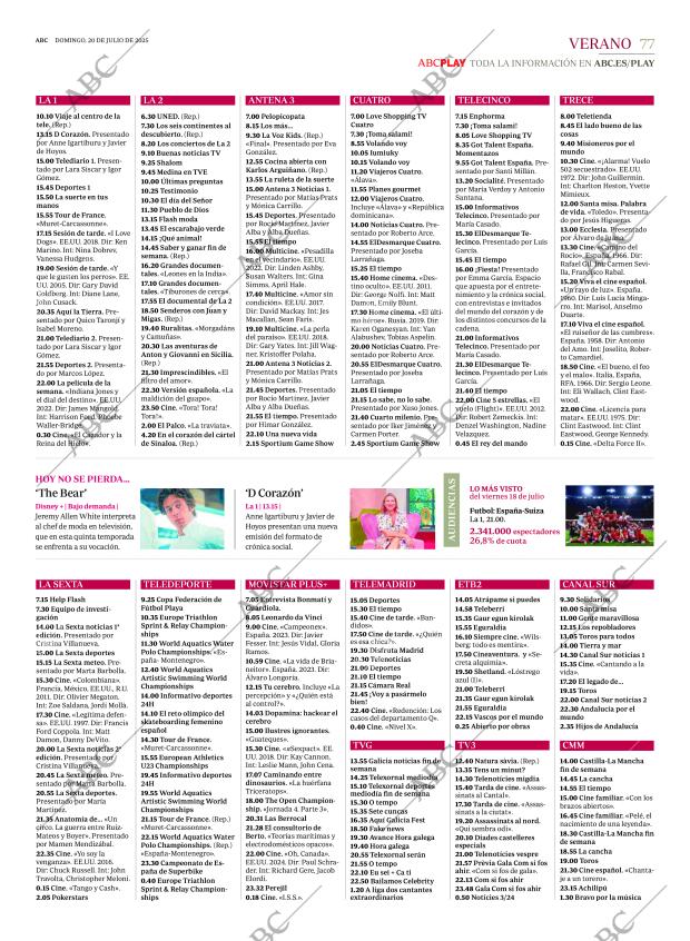 ABC MADRID 20-07-2025 página 77