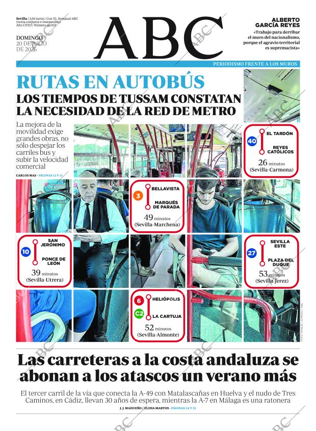 ABC SEVILLA 20-07-2025 página 1