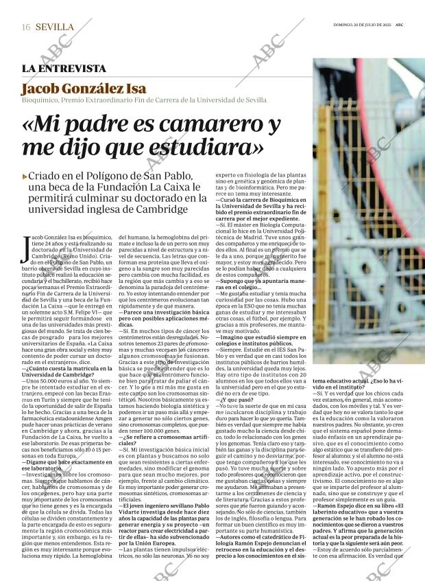 ABC SEVILLA 20-07-2025 página 16