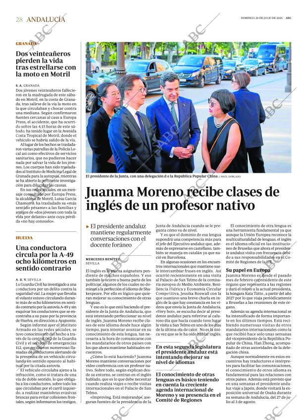 ABC SEVILLA 20-07-2025 página 28