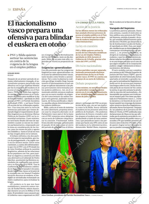 ABC SEVILLA 20-07-2025 página 38