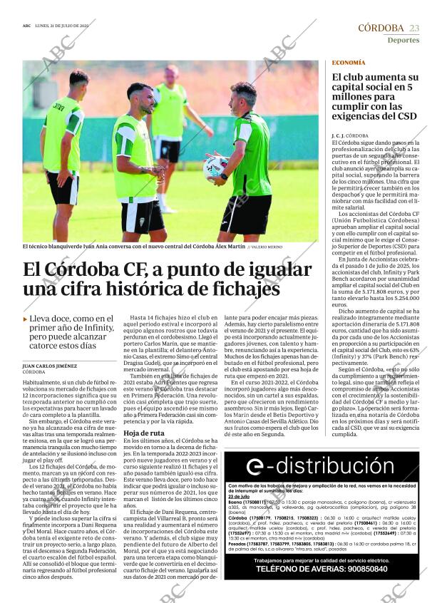 ABC CORDOBA 21-07-2025 página 23