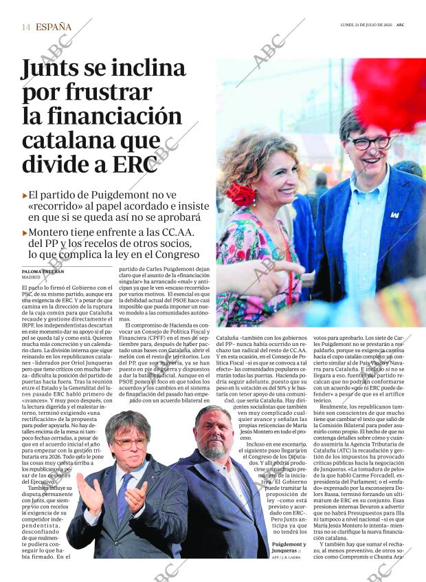 ABC MADRID 21-07-2025 página 14