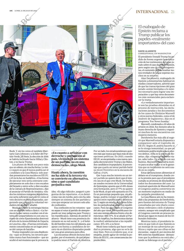 ABC MADRID 21-07-2025 página 21