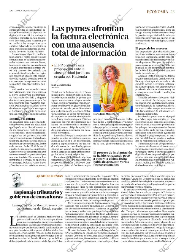 ABC MADRID 21-07-2025 página 25