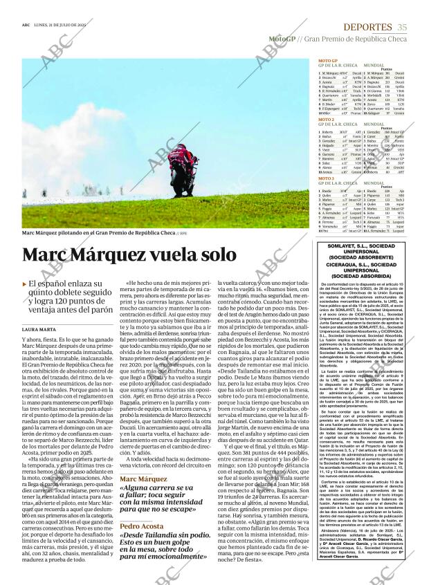 ABC MADRID 21-07-2025 página 35