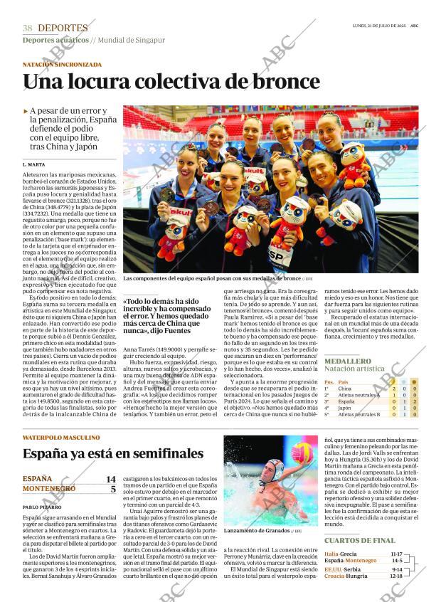 ABC MADRID 21-07-2025 página 38