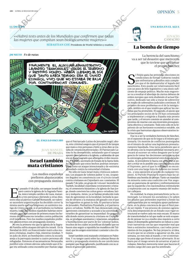 ABC MADRID 21-07-2025 página 5