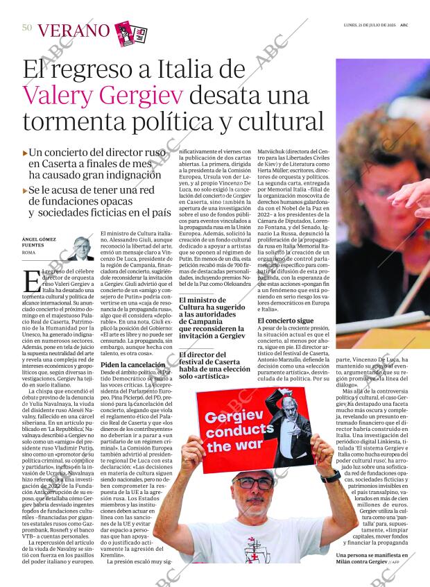 ABC MADRID 21-07-2025 página 50