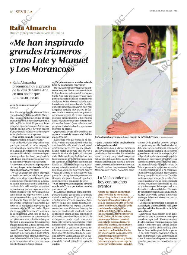ABC SEVILLA 21-07-2025 página 16