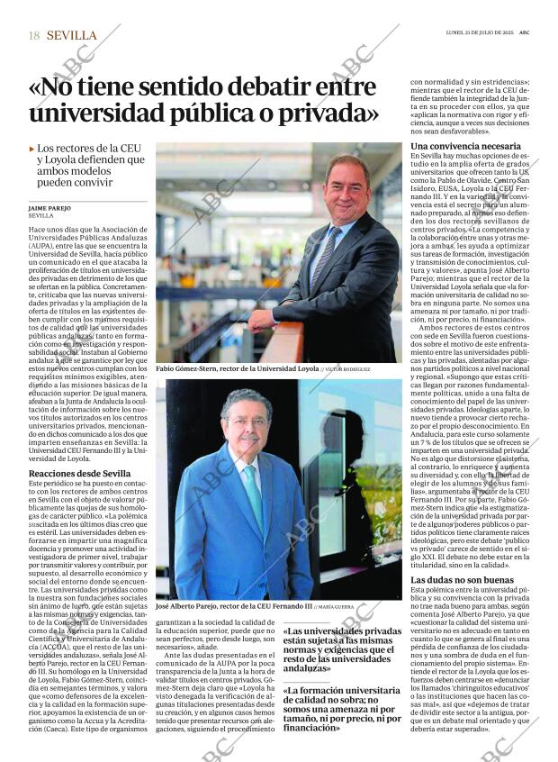 ABC SEVILLA 21-07-2025 página 18