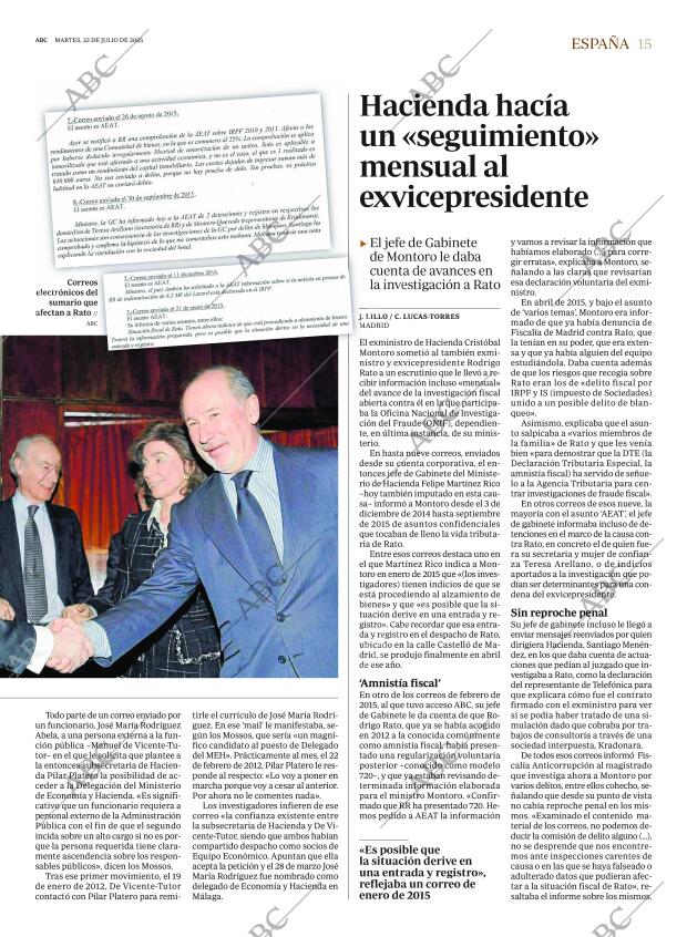 ABC MADRID 22-07-2025 página 15