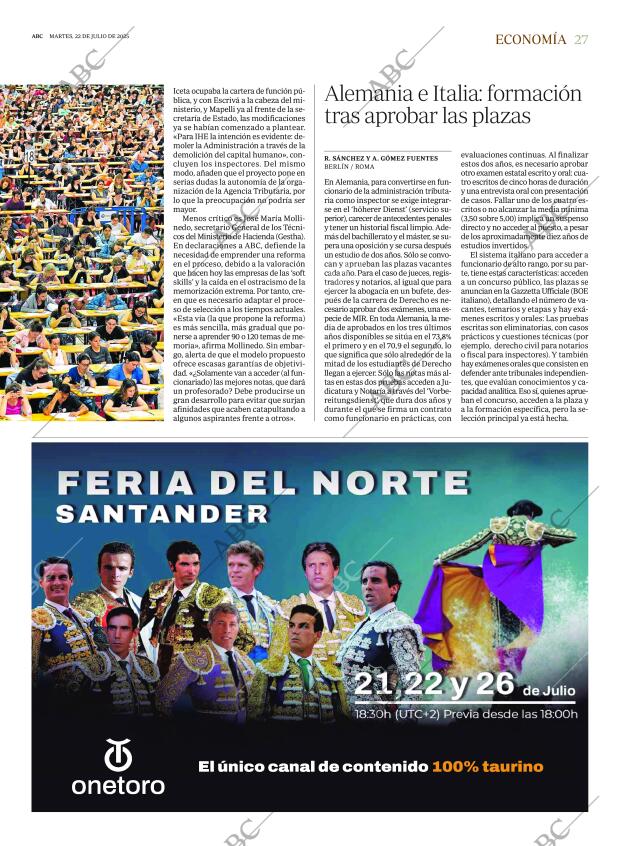 ABC MADRID 22-07-2025 página 27