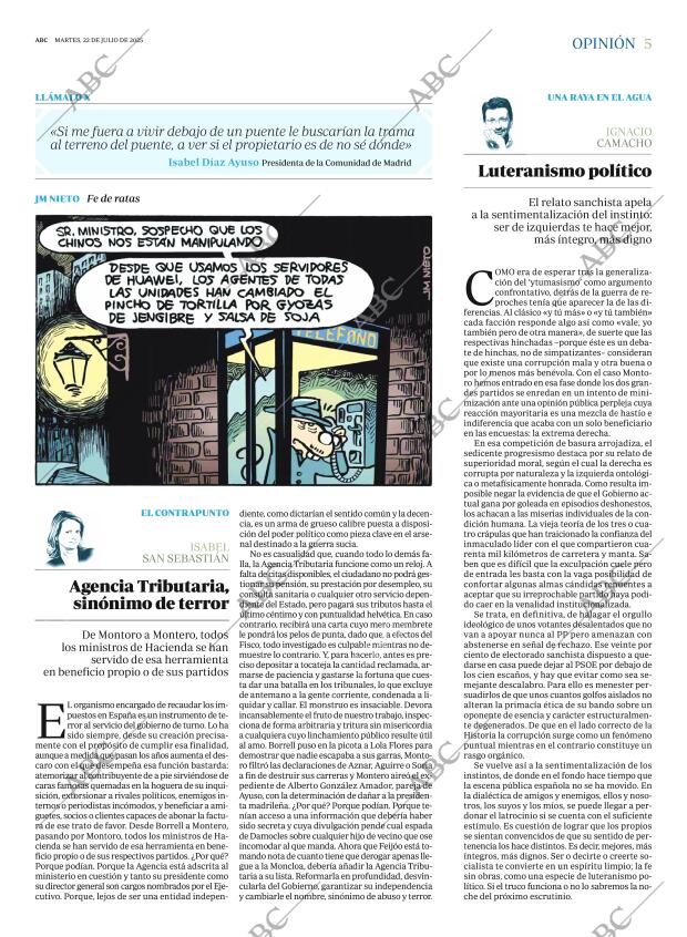 ABC MADRID 22-07-2025 página 5
